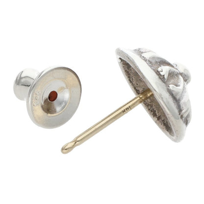 Chrome Hearts Silver Cross Ball Stud Earring Size ONE SIZE