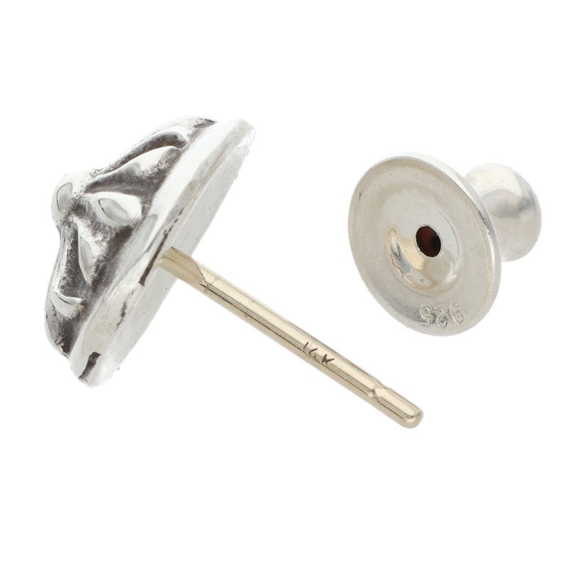 Chrome Hearts Silver Cross Ball Stud Earring Size ONE SIZE