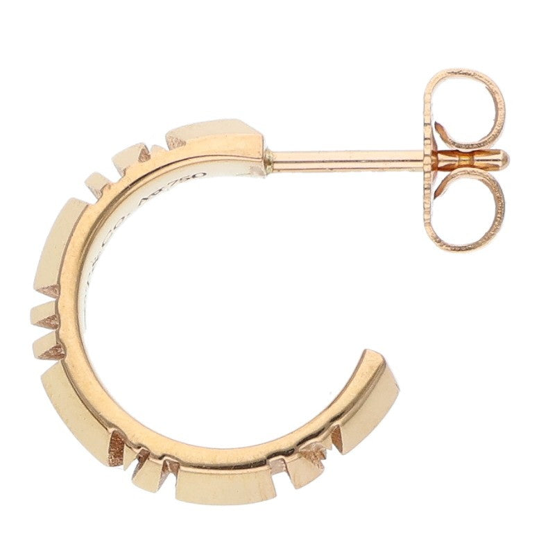 TIFFANY&Co. Atlas X Small K18YG Hoop Earrings Size ONE SIZE