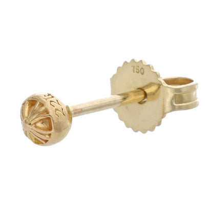 Chrome Hearts 22K Mini Cross Ball Stud Gold Size ONE SIZE