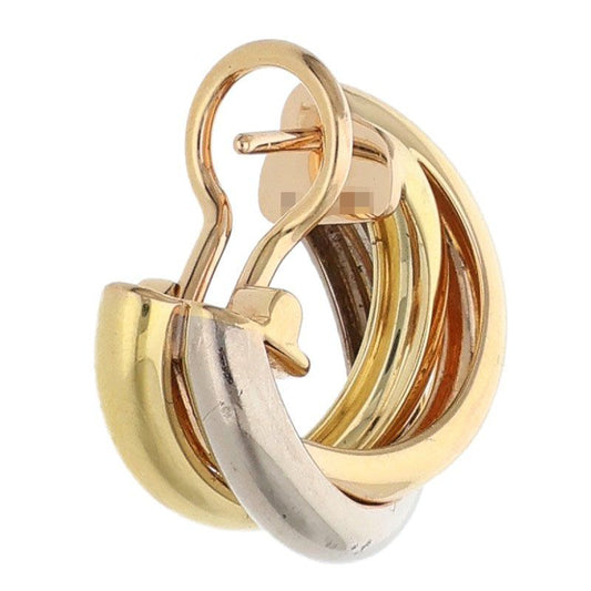 Cartier Trinity K18 Multi-Gold Earring Size ONE SIZE