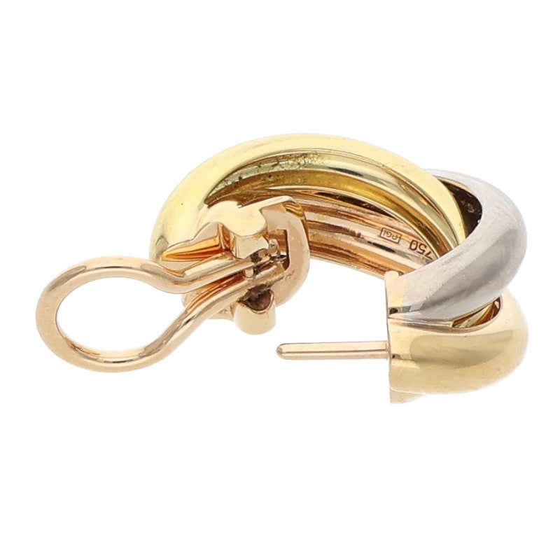 Cartier Trinity K18 Multi-Gold Earring Size ONE SIZE