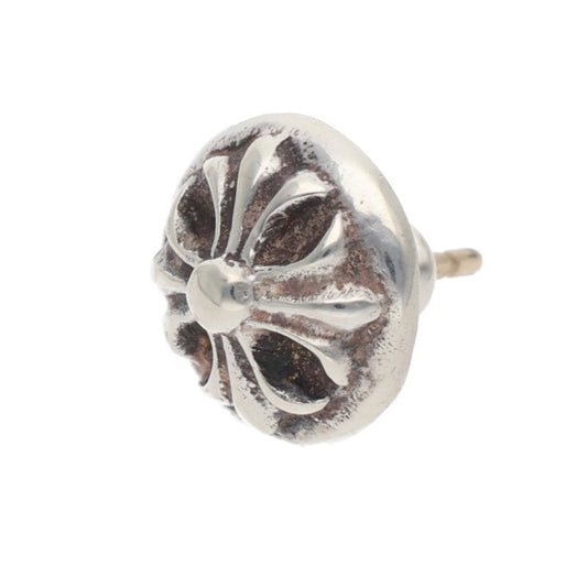 Chrome Hearts Cross Ball Stud Silver Earring Size ONE SIZE