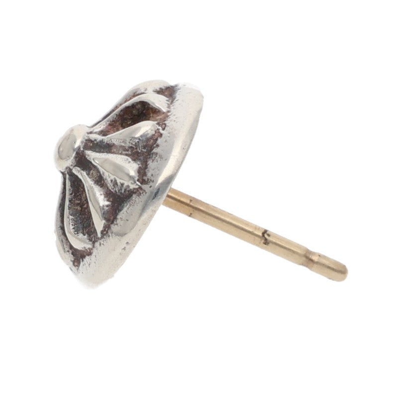 Chrome Hearts Cross Ball Stud Silver Earring