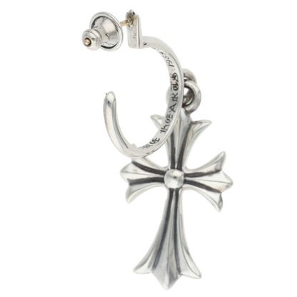 Chrome Hearts Tiny CH Cross Hoop Silver Size ONE SIZE