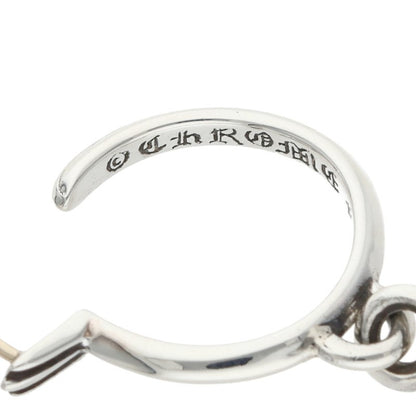 Chrome Hearts Tiny CH Cross Hoop Silver Size ONE SIZE