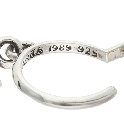Chrome Hearts Tiny CH Cross Hoop Silver Size ONE SIZE