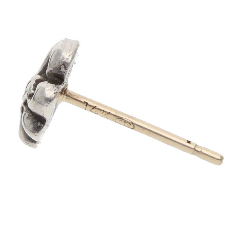 Chrome Hearts BS Fleur Stud Silver Earring