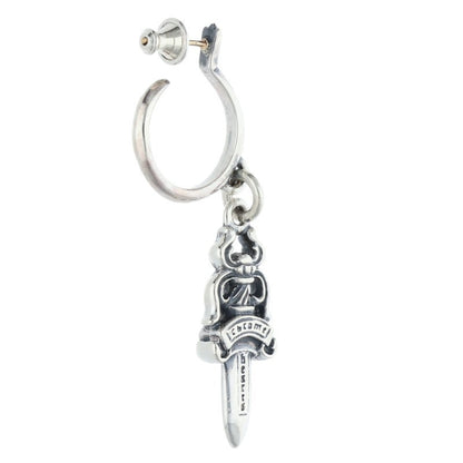 Chrome Hearts #5 Dagger Hoop Silver Earring