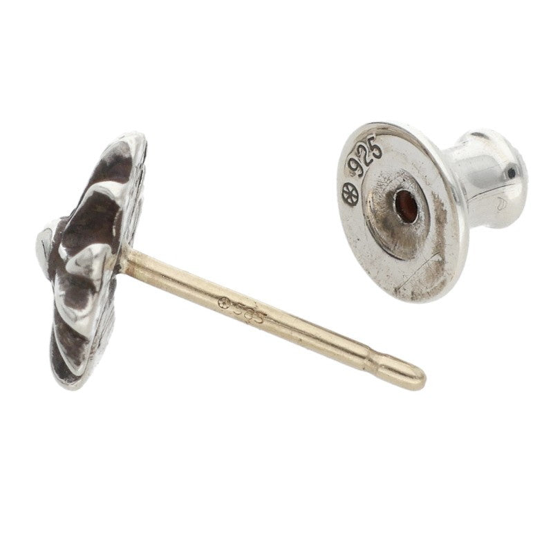 Chrome Hearts #2 CH Plus Stud Silver Earring Size ONE SIZE