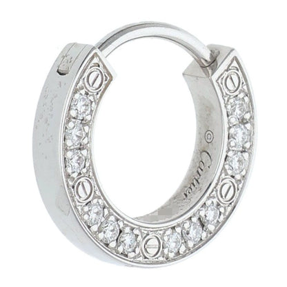 Cartier LOVE K18WG Diamond Single Earring Size ONE SIZE