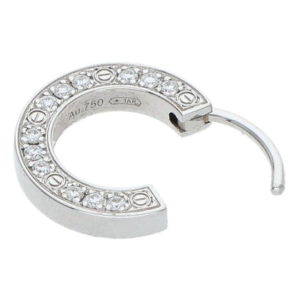Cartier LOVE K18WG Diamond Single Earring Size ONE SIZE