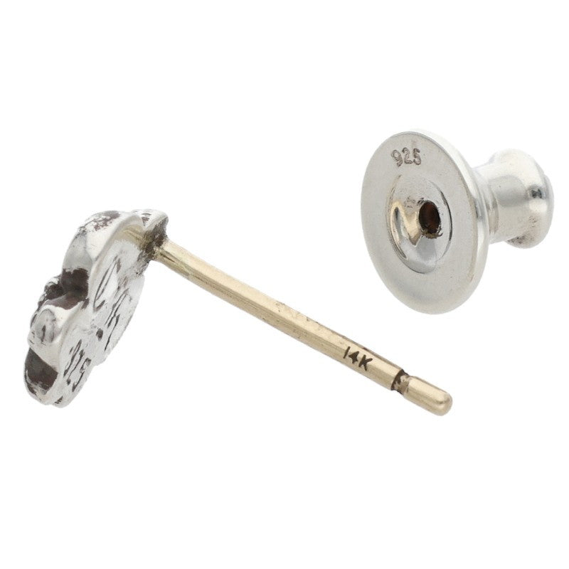 Chrome Hearts BS Fleur Stud Silver Earring