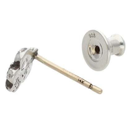 Chrome Hearts BS Fleur Stud Silver Earring