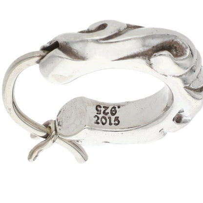 Chrome Hearts Tiny Scroll Hoop Silver Earring Size ONE SIZE