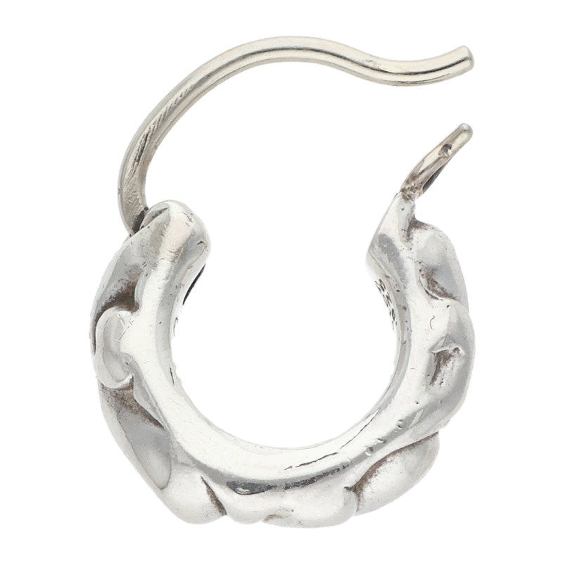Chrome Hearts Tiny Scroll Hoop Silver Earring Size ONE SIZE