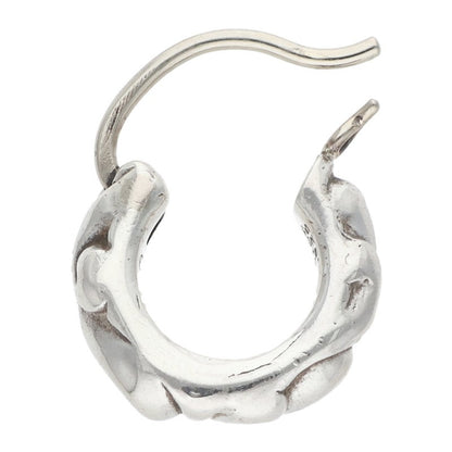 Chrome Hearts Tiny Scroll Hoop Silver Earring Size ONE SIZE
