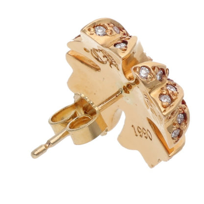 Chrome Hearts 22K Pave Diamond CH Plus Stud Size ONE SIZE