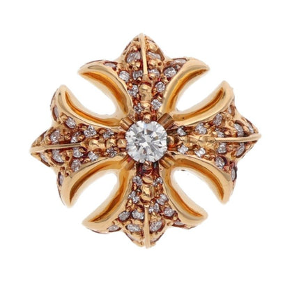 Chrome Hearts 22K Pave Diamond CH Plus Stud