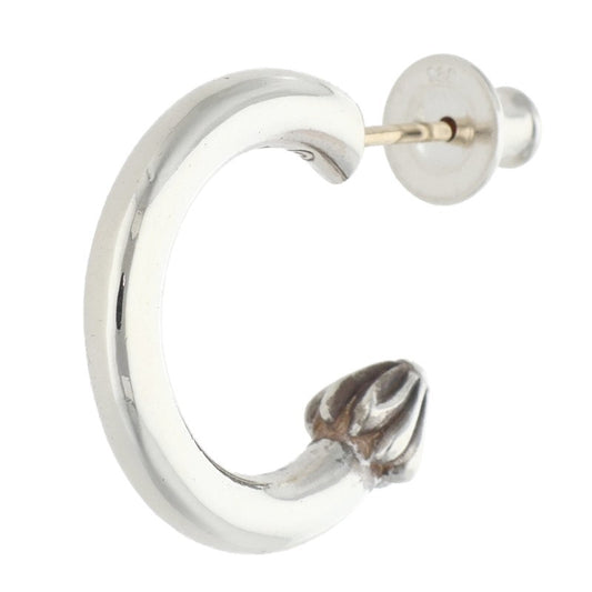 Chrome Hearts HOOP PLAIN Silver Earring Size ONE SIZE