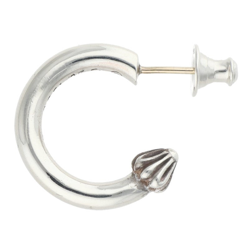Chrome Hearts HOOP PLAIN Silver Earring Size ONE SIZE