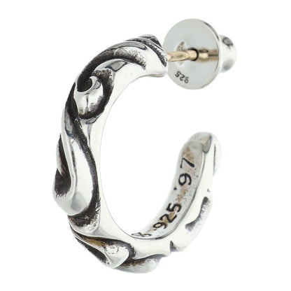 Chrome Hearts Scroll Hoop Silver Single Size ONE SIZE