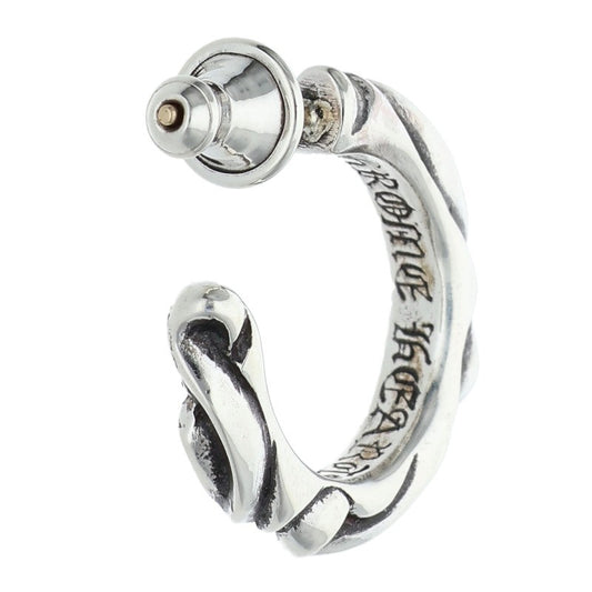 Chrome Hearts Scroll Hoop Silver Single Size ONE SIZE