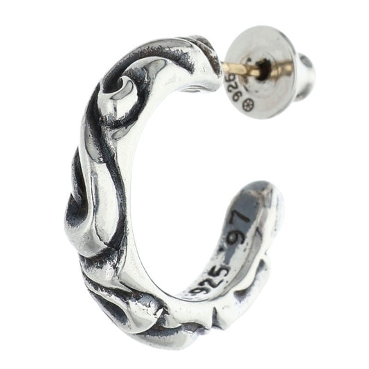 Chrome Hearts Scroll Hoop Silver Single Size ONE SIZE