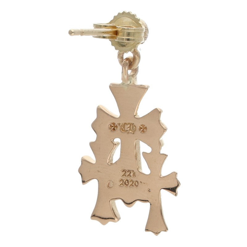 Chrome Hearts 22K 3 CH Cross Drop Gold Earring Size ONE SIZE
