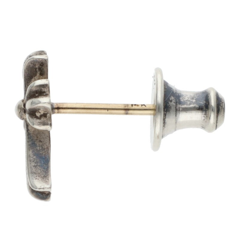 Chrome Hearts CH Cross Fat Stud Silver Earring