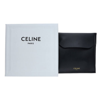 CELINE Asymmetric Hoop Triomphe Logo Gold Size ONE SIZE
