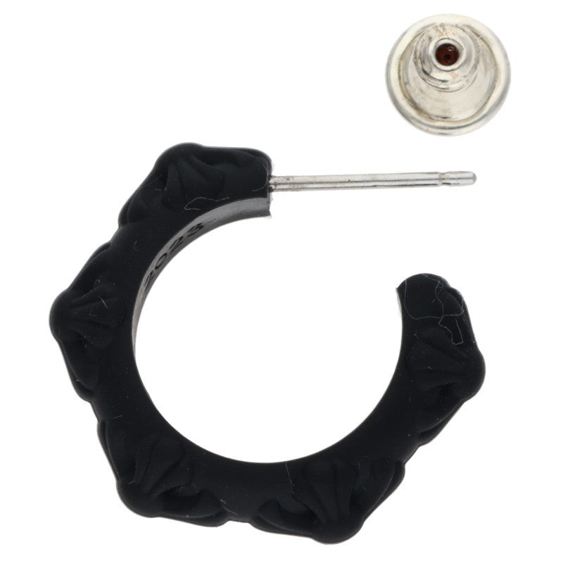 Chrome Hearts Rubber Cross Band Hoop Earring Size ONE SIZE