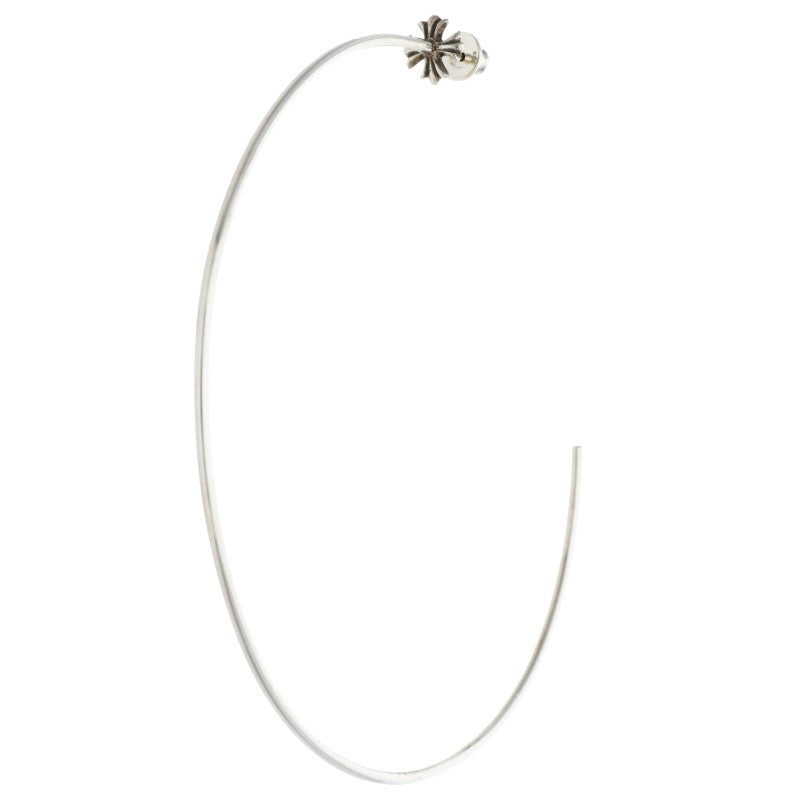 Chrome Hearts CH Plus Hoop 925 Silver Earring Size ONE SIZE