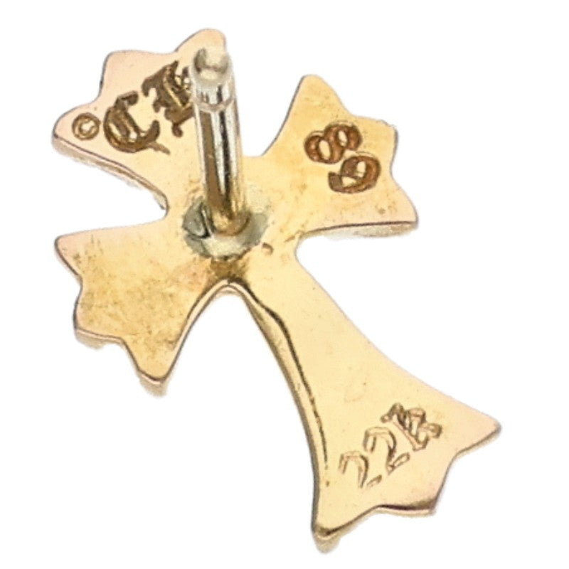 Chrome Hearts 22K CH Cross Fat Gold Earring Size ONE Yellow