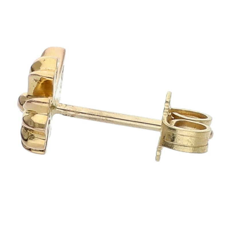 Chrome Hearts 22K CH Cross Fat Gold Earring Size ONE Yellow