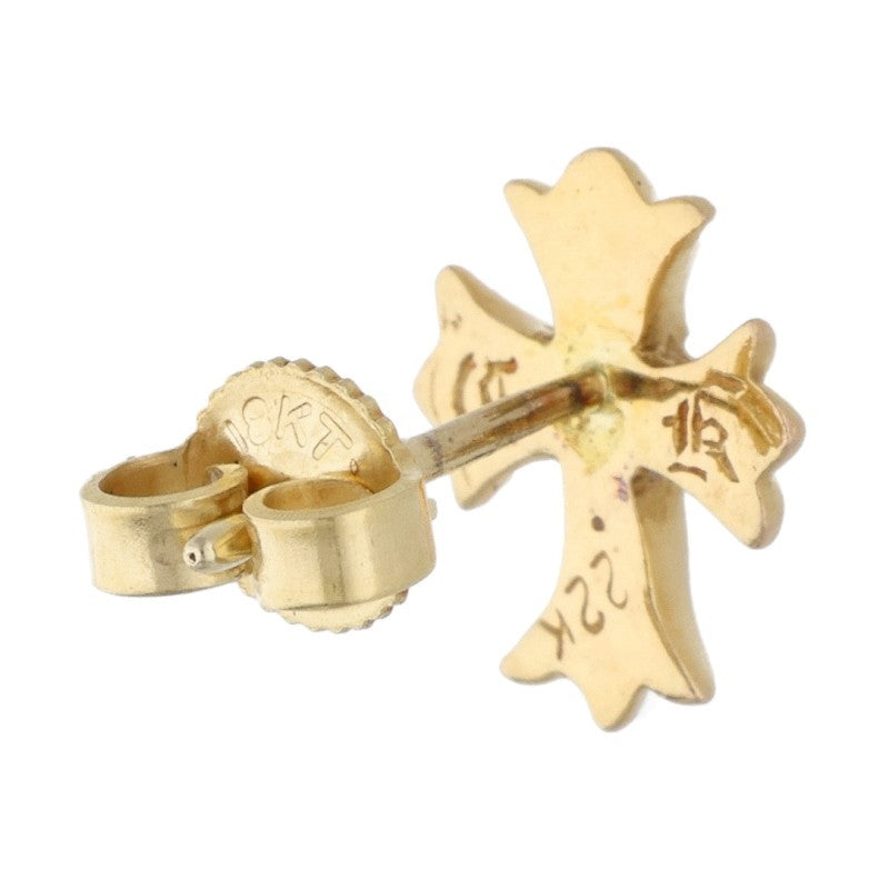 Chrome Hearts 22K CH Cross Diamond Earring Size ONE SIZE