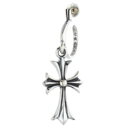 Chrome Hearts Tiny CH Cross Silver Earring Size ONE SIZE