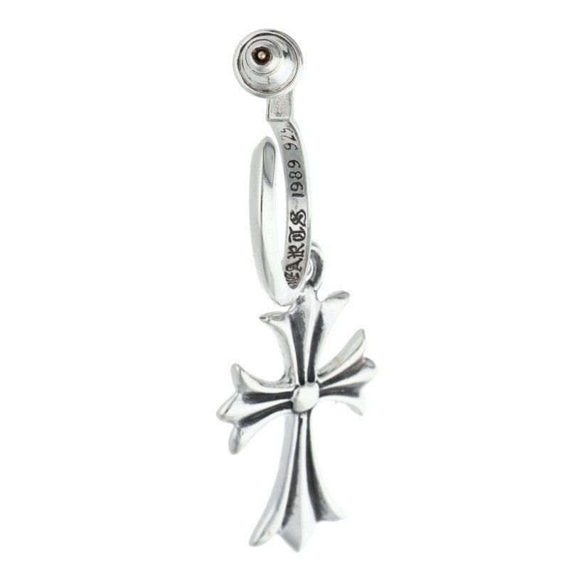 Chrome Hearts Tiny CH Cross Silver Earring Size ONE SIZE