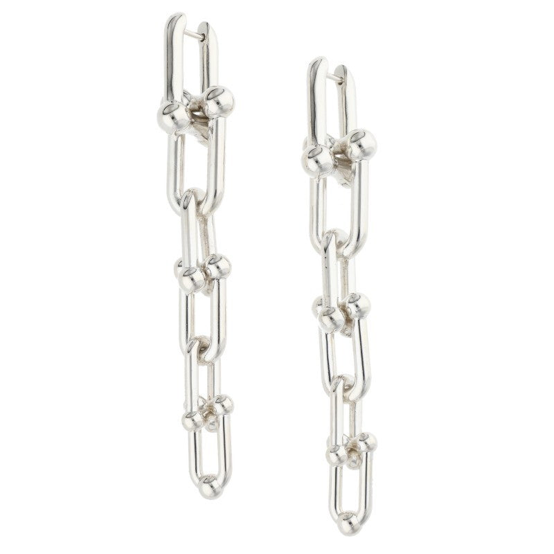 TIFFANY&Co. HardWear Graduated Silver Earrings Size ONE SIZE