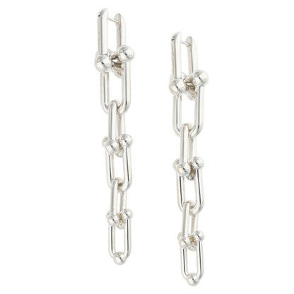 TIFFANY&Co. HardWear Graduated Silver Earrings Size ONE SIZE
