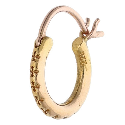Chrome Hearts 22K HOOP TFL SML Gold Earring Size ONE SIZE