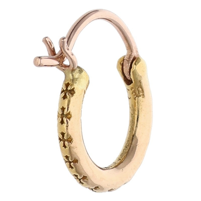 Chrome Hearts 22K HOOP TFL SML Gold Earring Size ONE SIZE