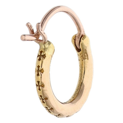 Chrome Hearts 22K HOOP TFL SML Gold Earring Size ONE SIZE