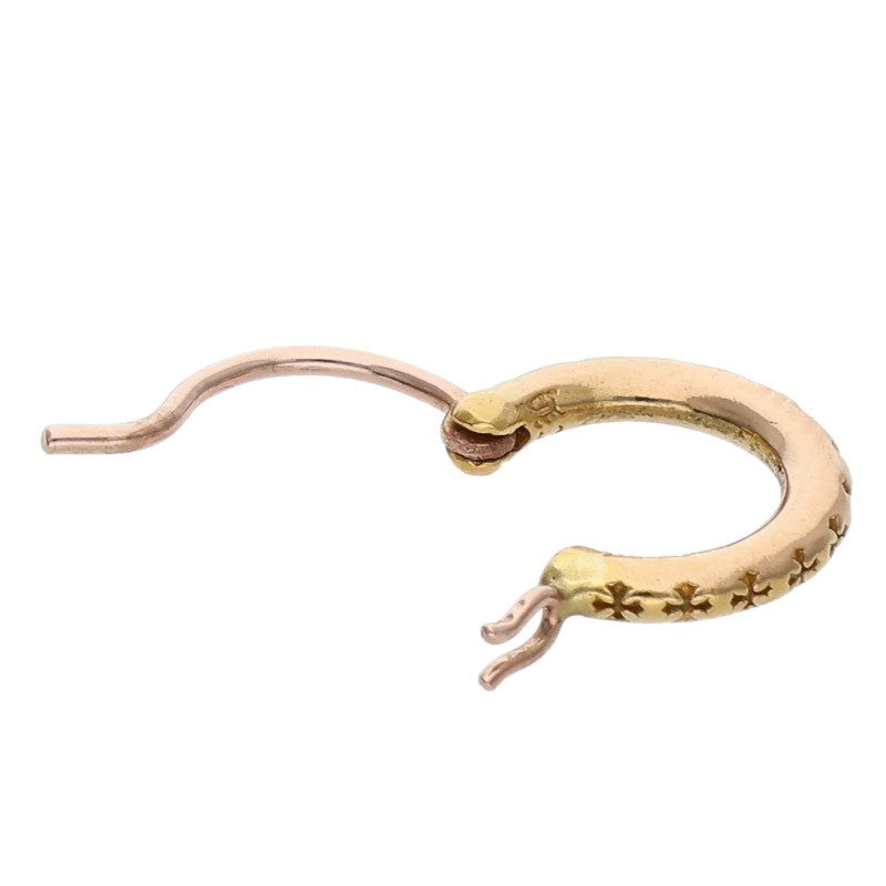 Chrome Hearts 22K HOOP TFL SML Gold Earring Size ONE SIZE