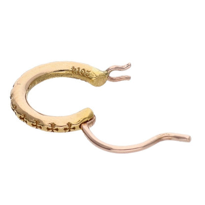 Chrome Hearts 22K HOOP TFL SML Gold Earring Size ONE SIZE