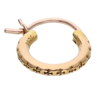 Chrome Hearts 22K HOOP TFL SML Gold Earring Size ONE SIZE