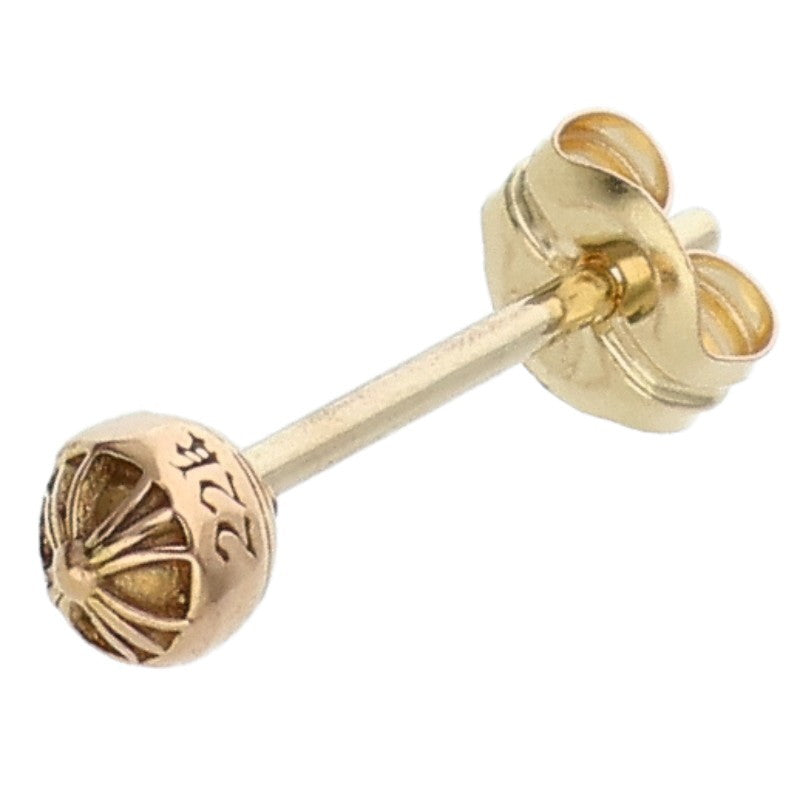 Chrome Hearts 22K Mini Cross Ball Stud Earring Size ONE SIZE