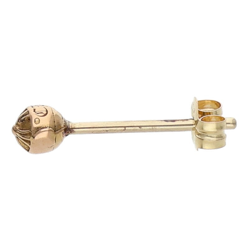 Chrome Hearts 22K Mini Cross Ball Stud Earring Size ONE SIZE