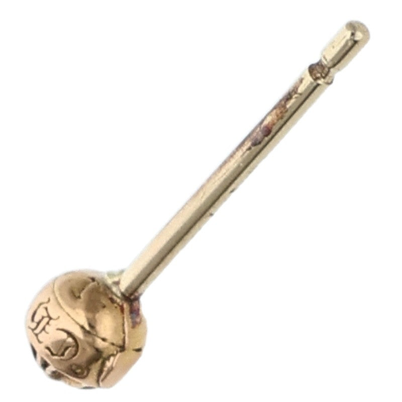 Chrome Hearts 22K Mini Cross Ball Stud Earring Size ONE SIZE