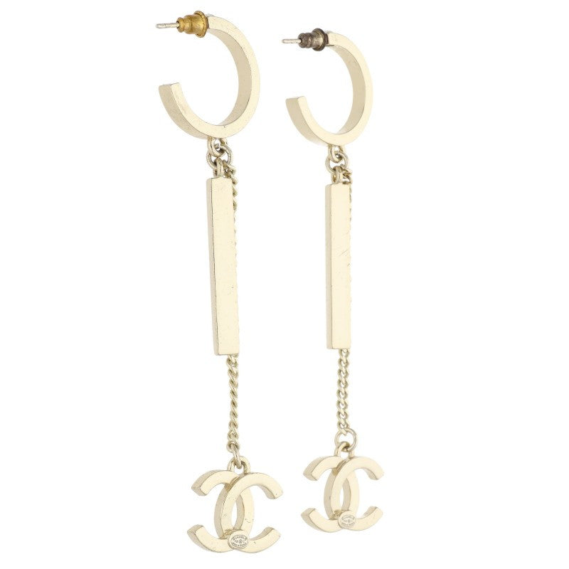CHANEL P20C CC Mark Rhinestone Earrings Size ONE SIZE